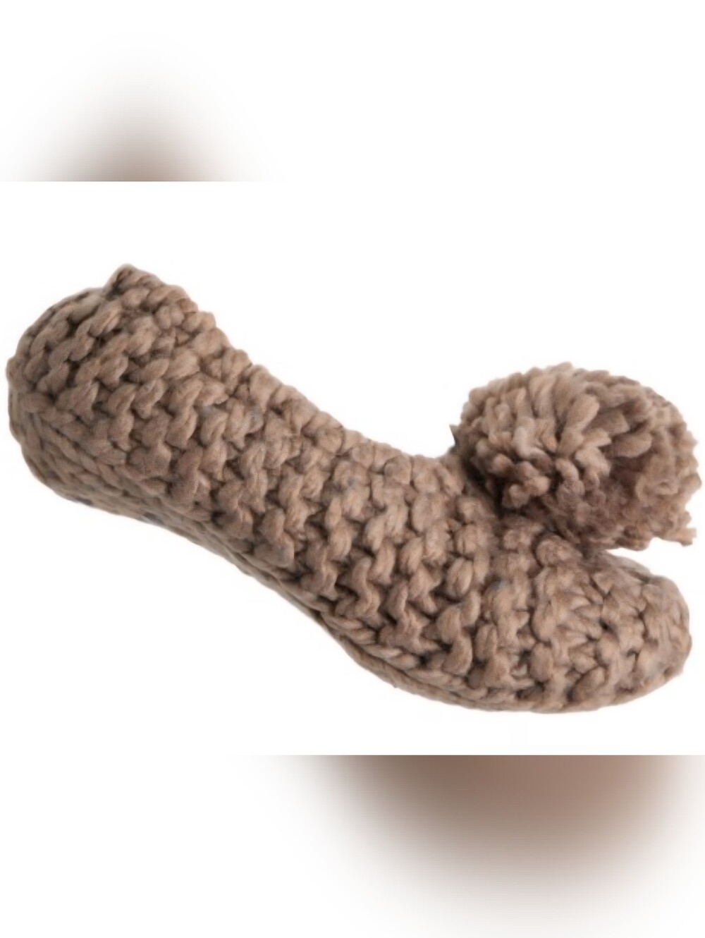 Lemon New Ballerina Pom Slippers ~BROWN ~ONE SIZE **NEW